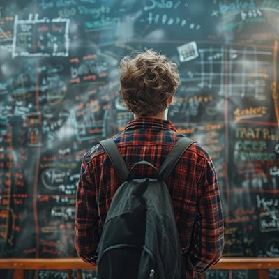 Students competing academically