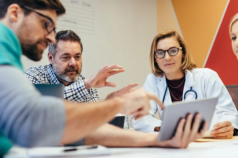 Medical team meeting