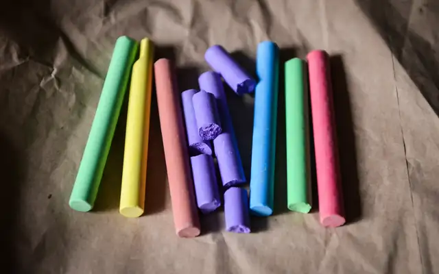 Colored chalk for art