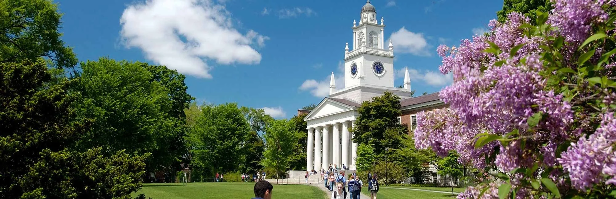 Phillips Academy campus with its white clock tower